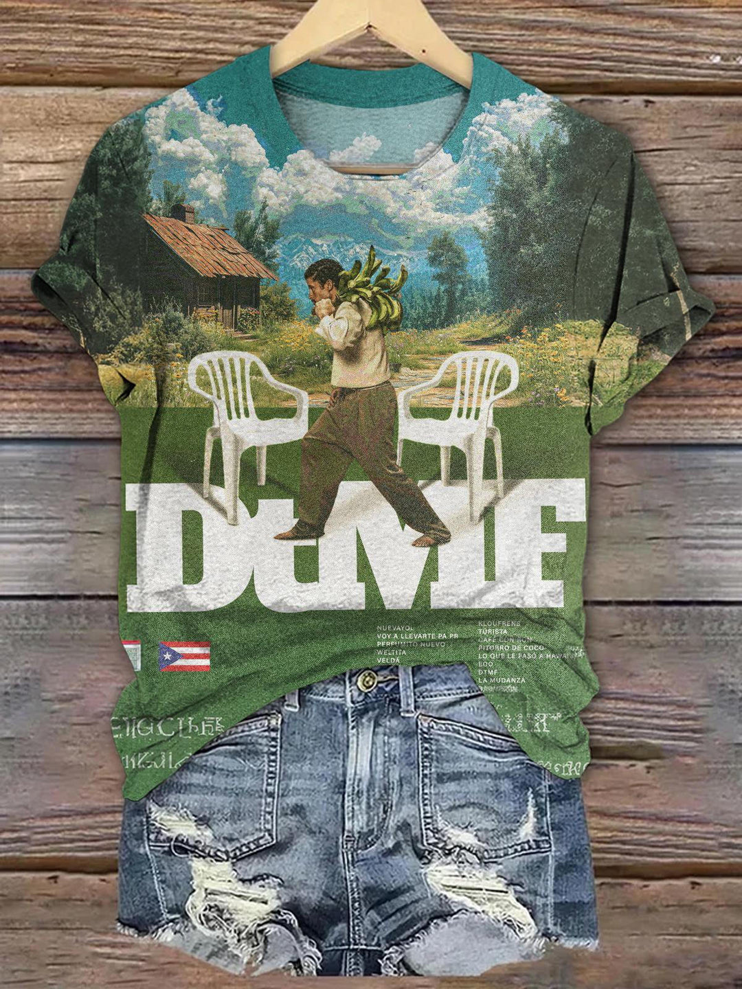 Dtmf Chair Printed Crew Neck T-shirt