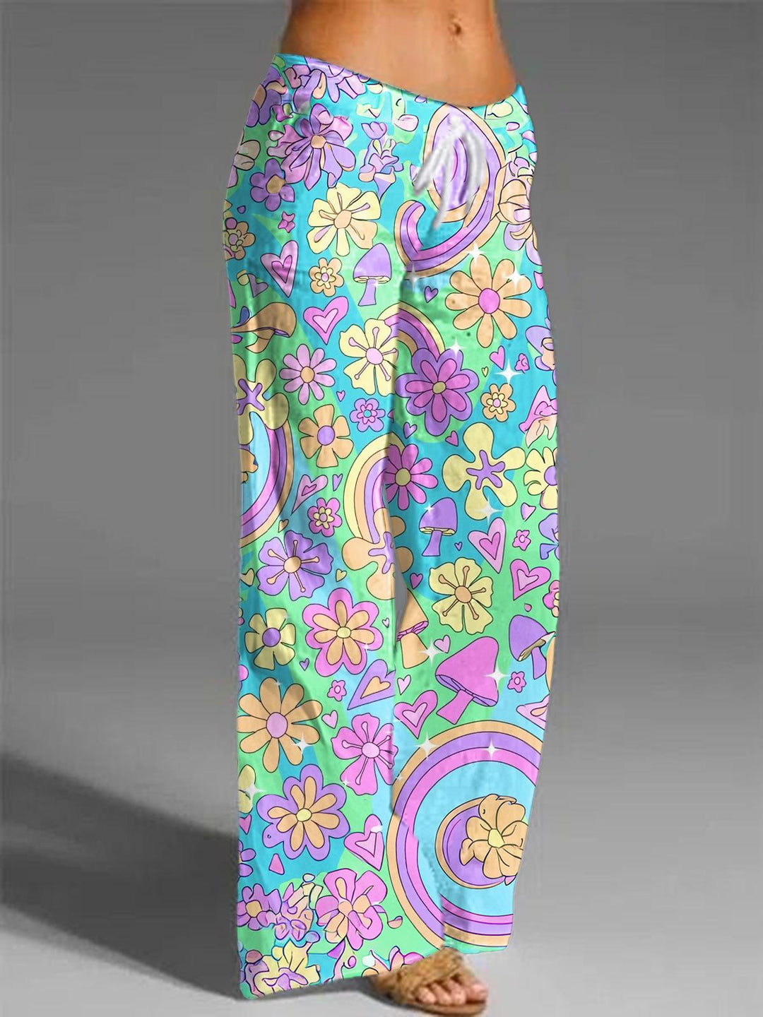 Hippie Tie-Dye Print Casual Pants