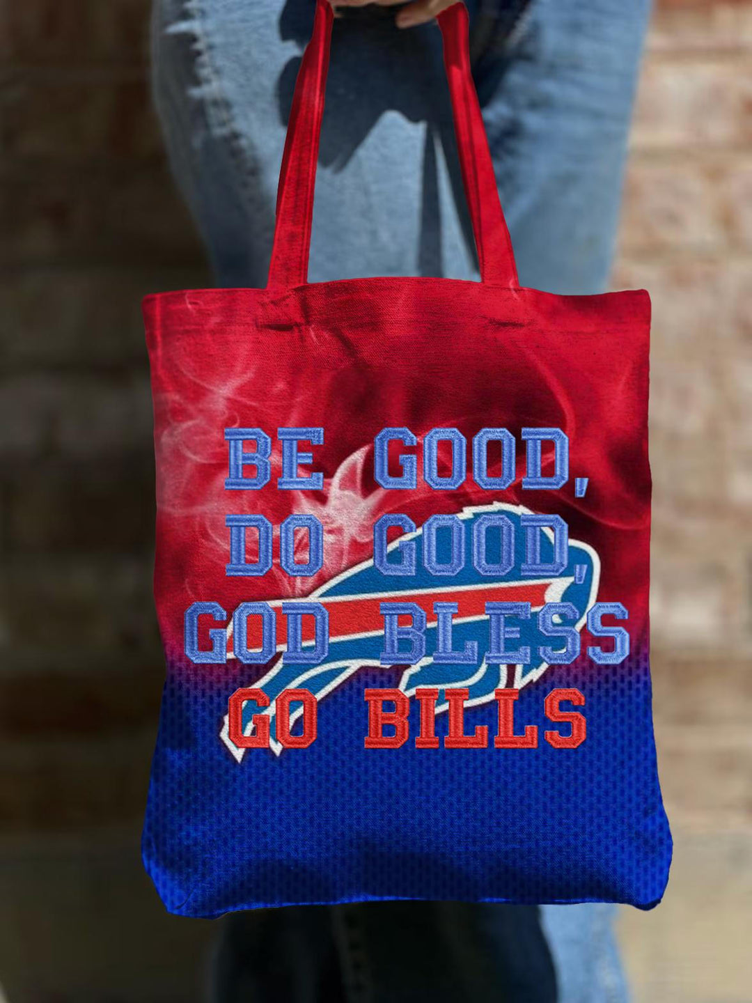 Buffalo Bills Shoulder Zipper Canvas Bag