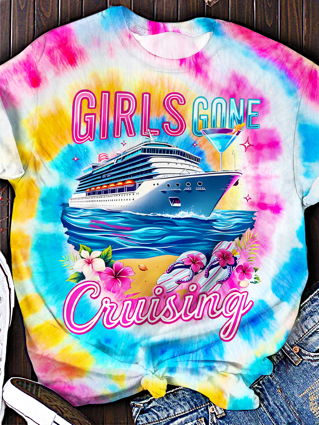 Girls Gone Cruise Crew Neck T-shirt