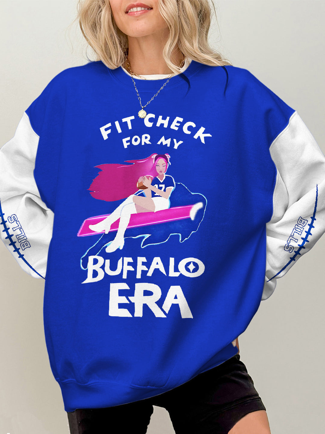 Buffalo Demon Hunter Printed Long Sleeve Casual Top
