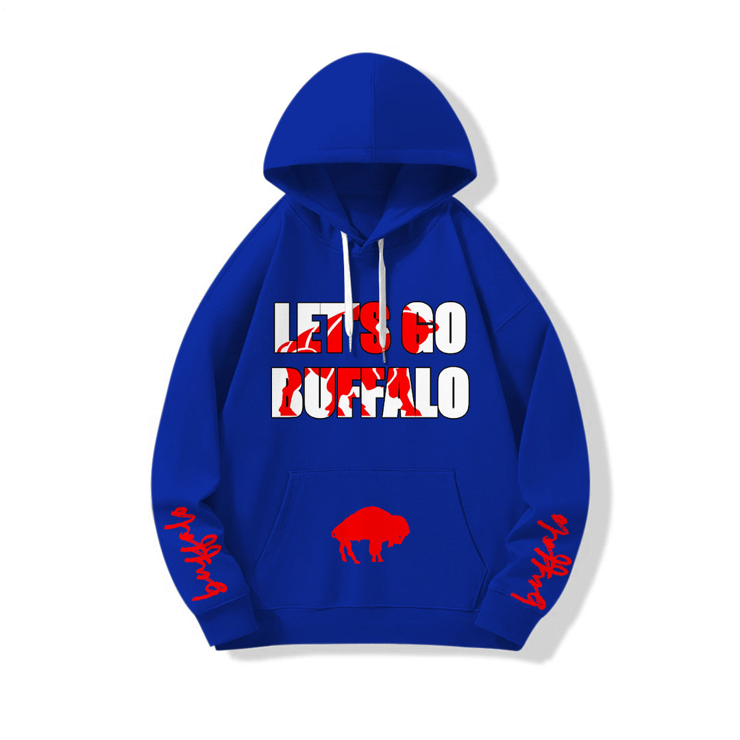 Buffalo Bills Loose Fit Hooded Sweatshirt With Pockets