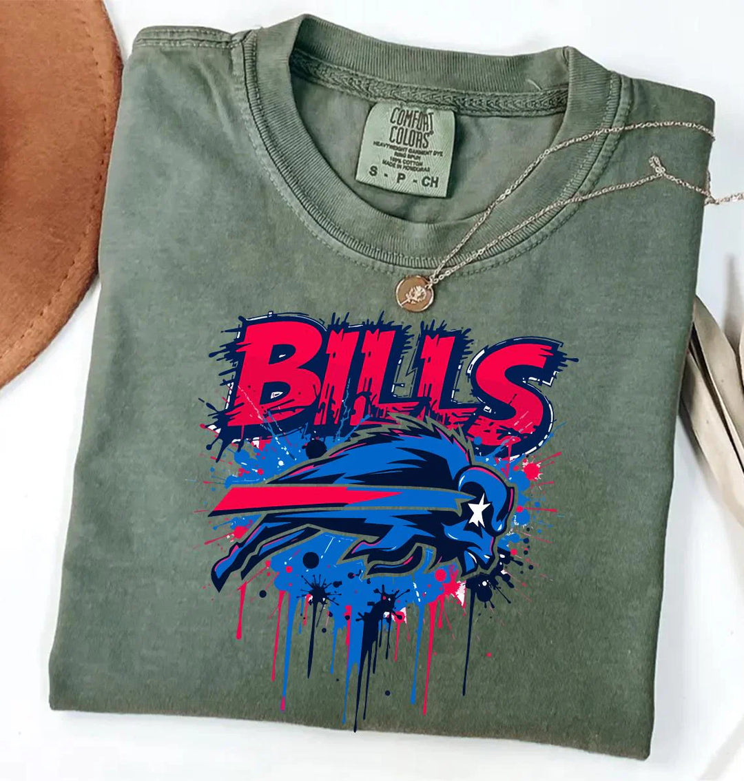 Go Bills Buffalo Football Unisex Washed Tee