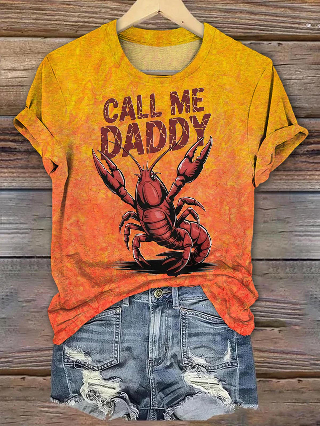 Call Me Daddy Crawfish Crew Neck T-shirt