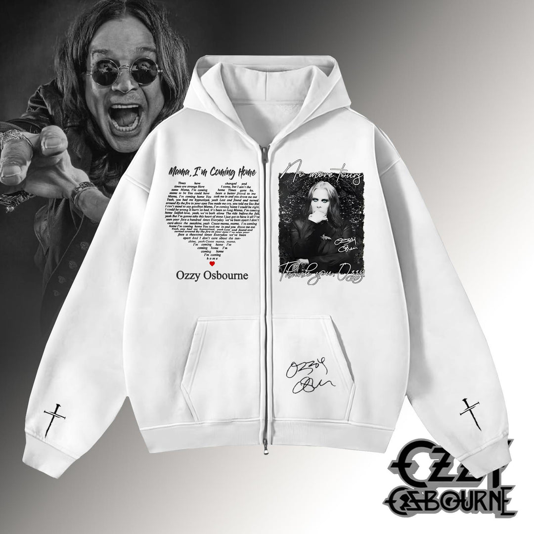 Ozzy Osbourne Zippered Sweatshirt Jacket
