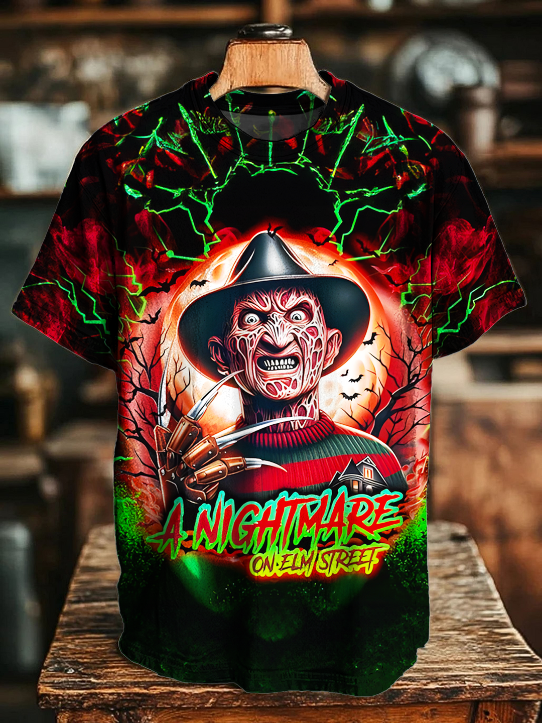 Horror Halloween Crew Neck T-shirt
