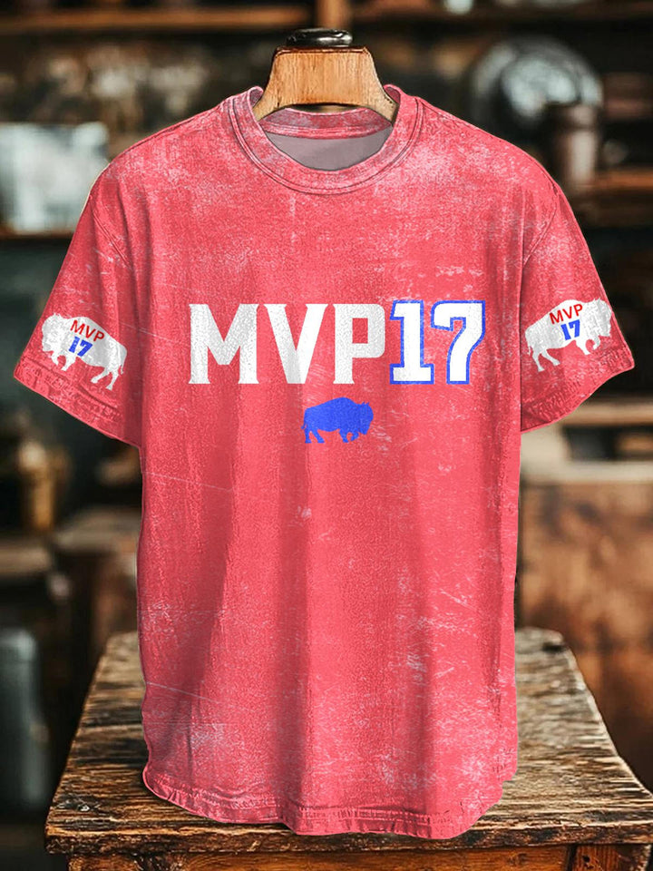 Go Bills Josh Allen MVP Crew Neck T-shirt