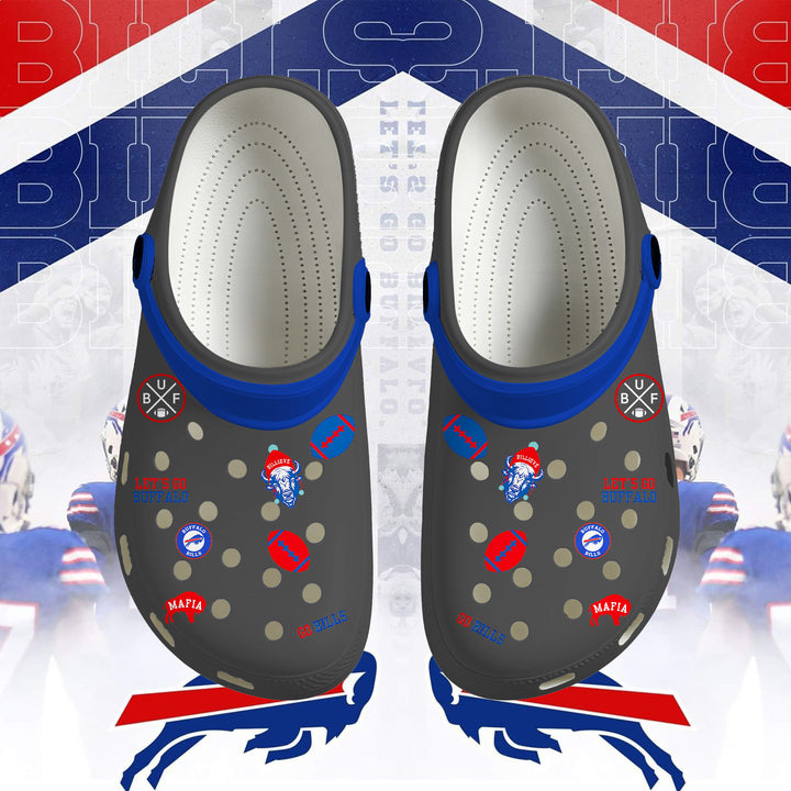 Buffalo Bills Football Adult Crocs Shoes