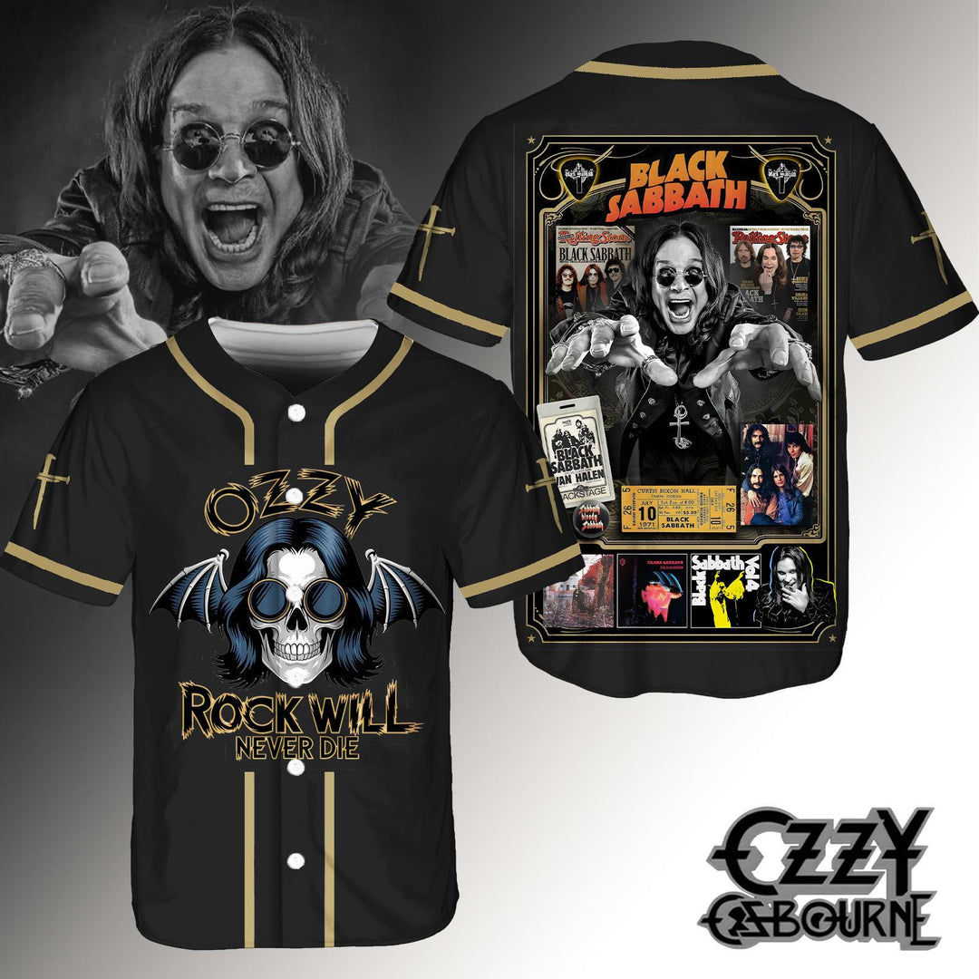 Ozzy Osbourne Baseball Jersey