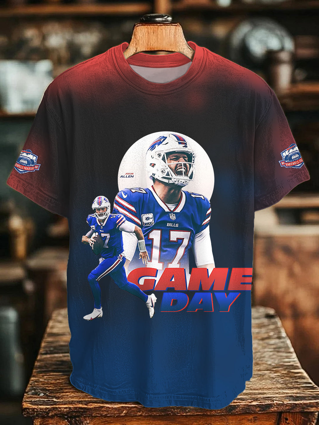 Buffalo Josh Allen Crew Neck T-shirt