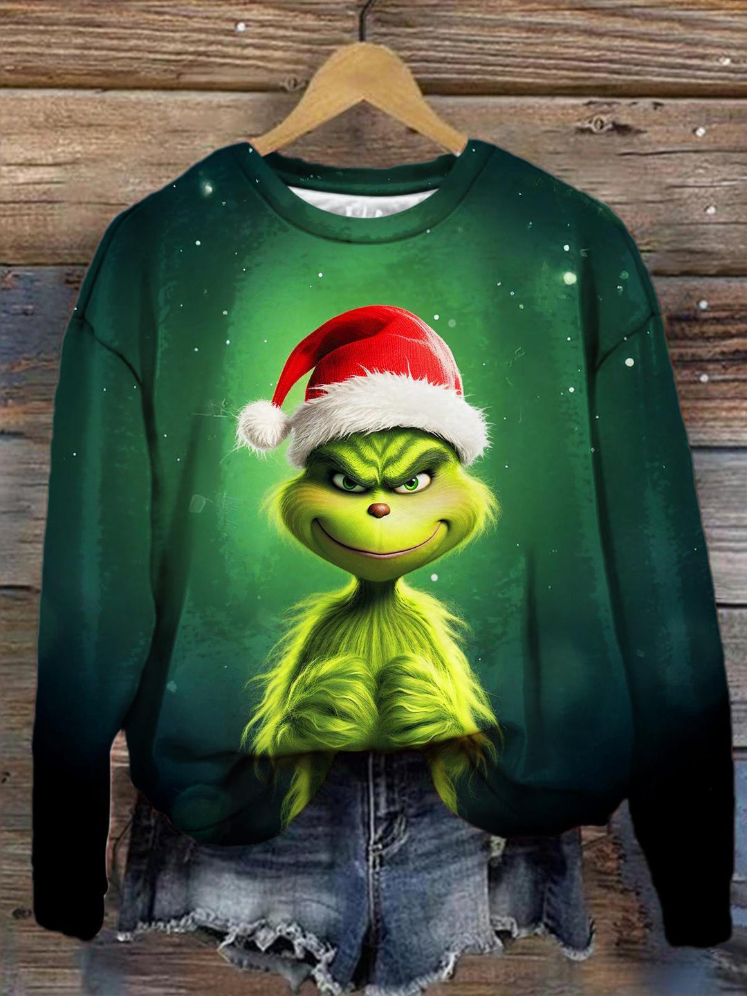 Women's Christmas Movie Character Print Long Sleeve Top