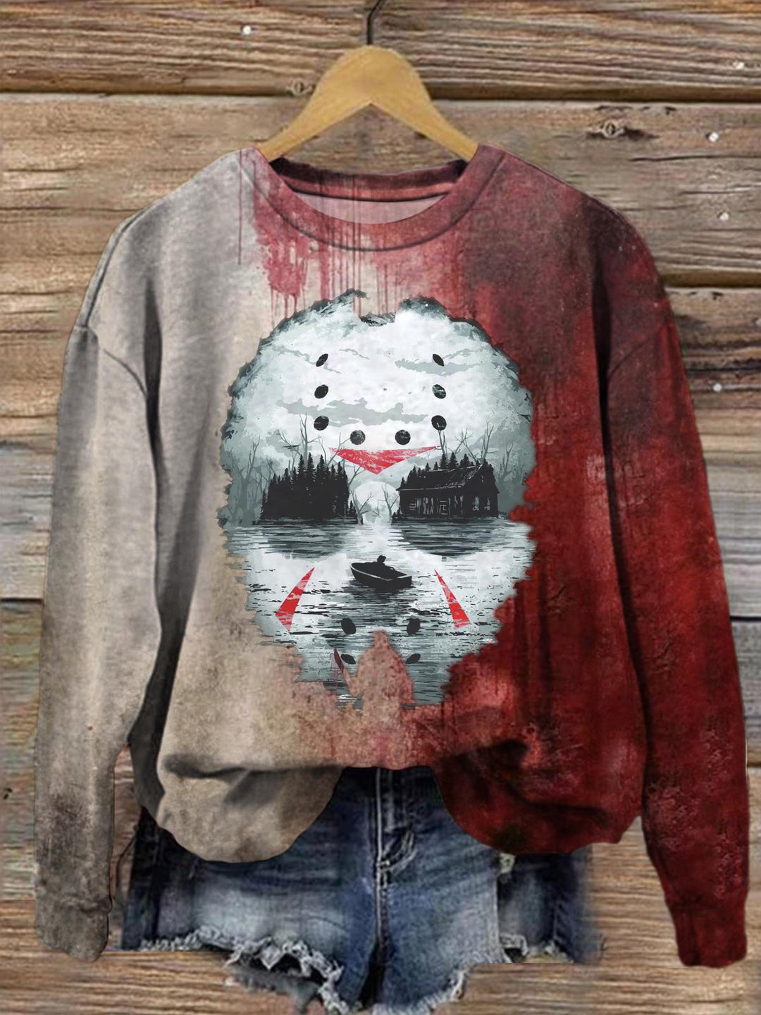 Halloween Friday Night Terror Long Sleeve Top