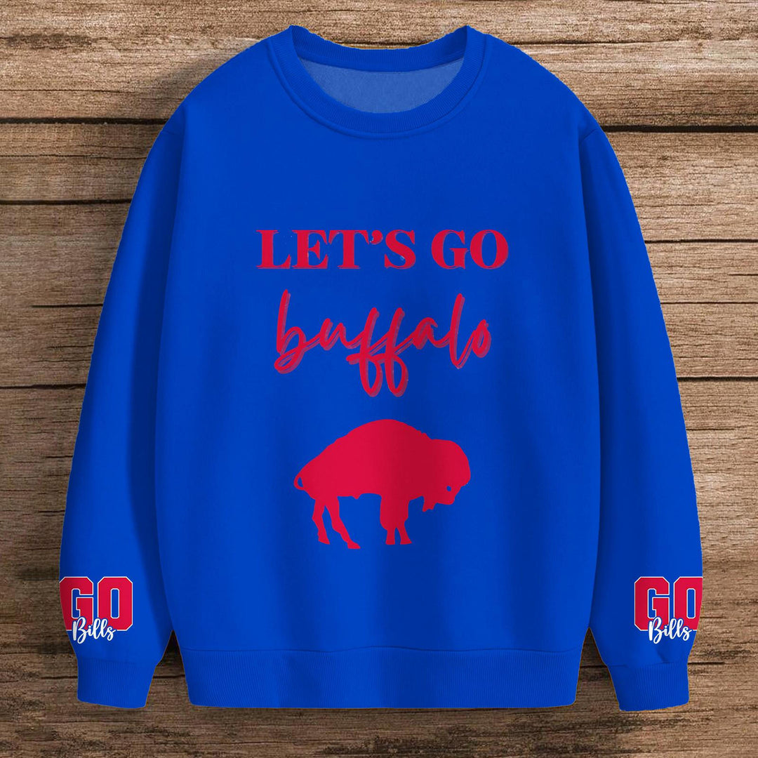 Buffalo Bills Football Printed Long Sleeve Casual Top