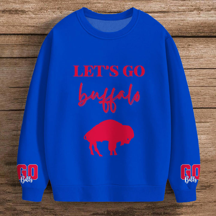 Buffalo Bills Football Printed Long Sleeve Casual Top
