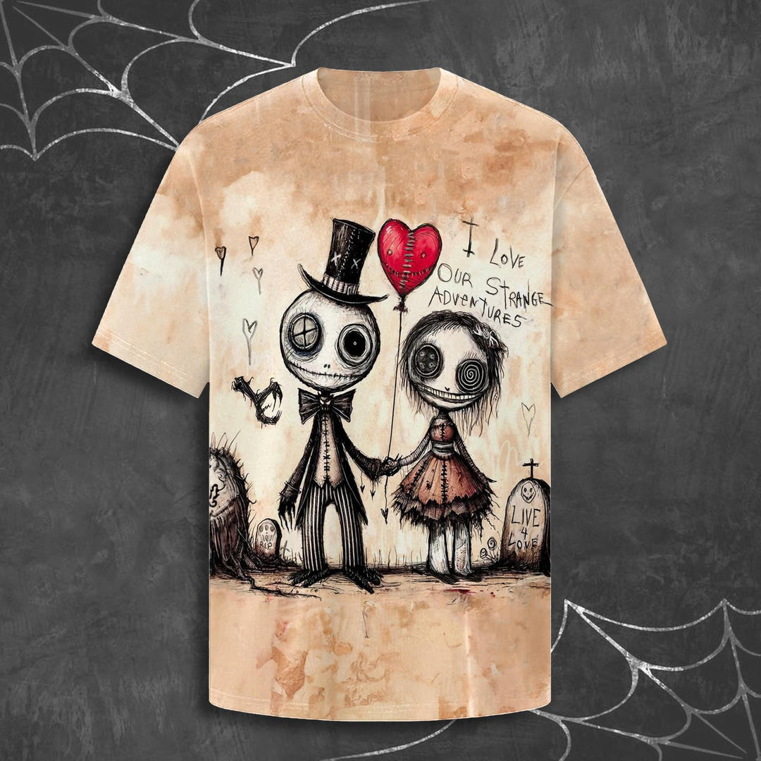 Halloween Fun Printed Crew Neck T-shirt