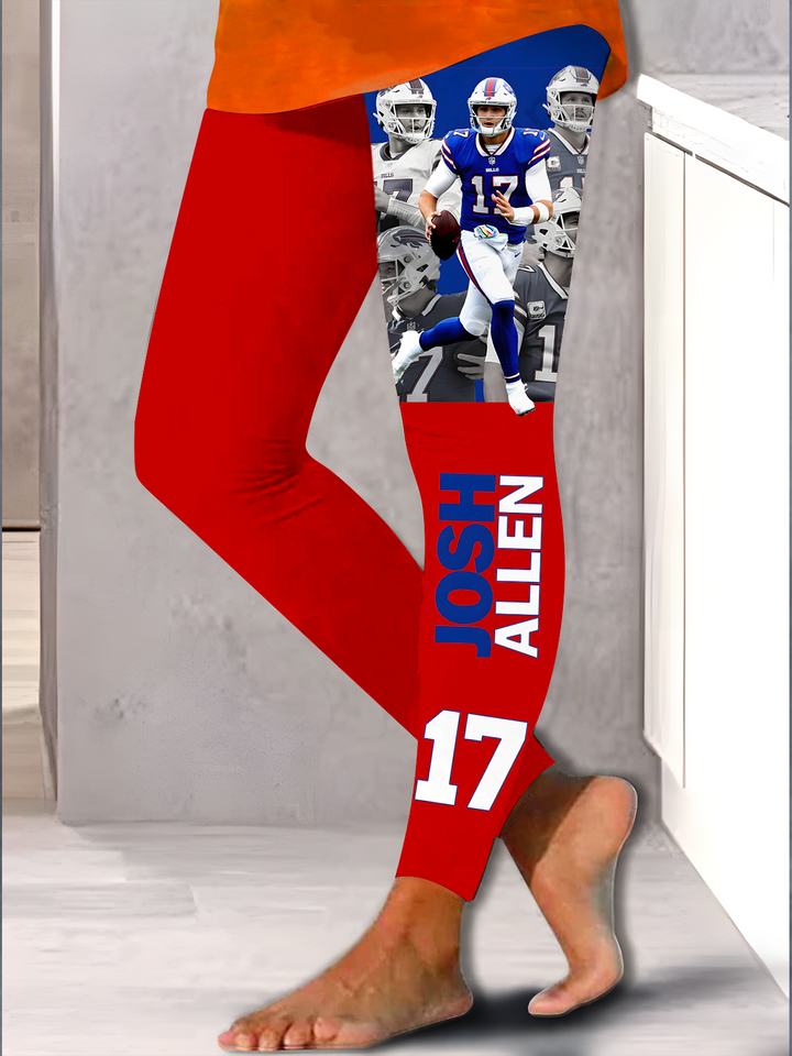 Josh Allen Print Leggings