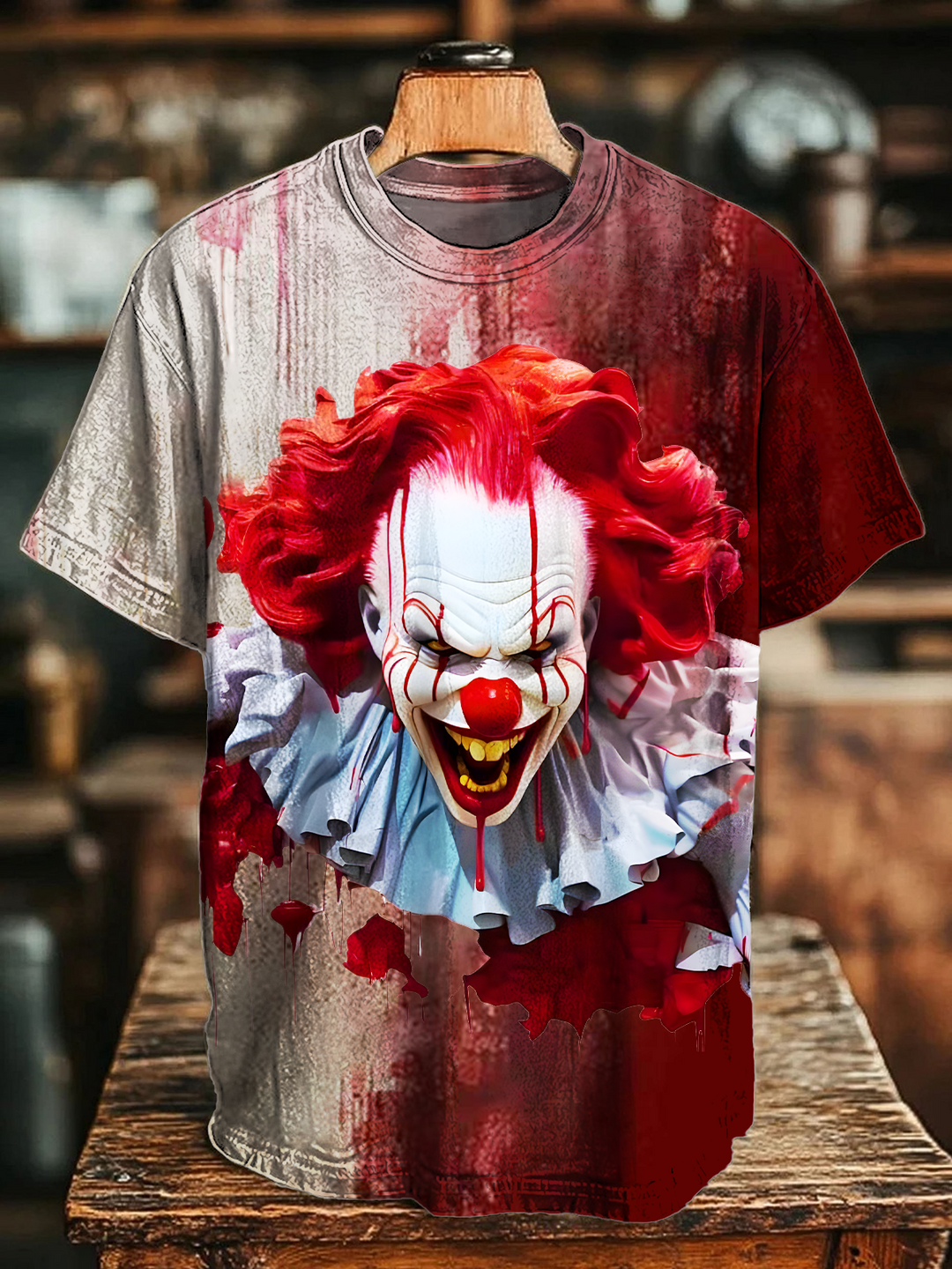 Scary Clown Crew Neck T-shirt