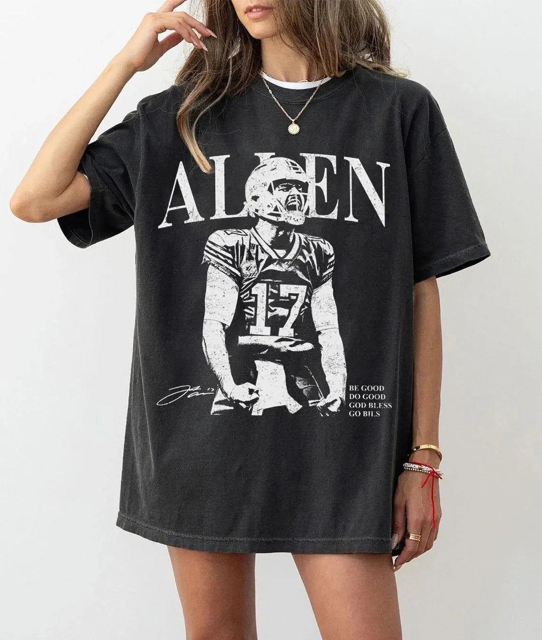 Josh Allen Buffalo Football Unisex Washed Tee