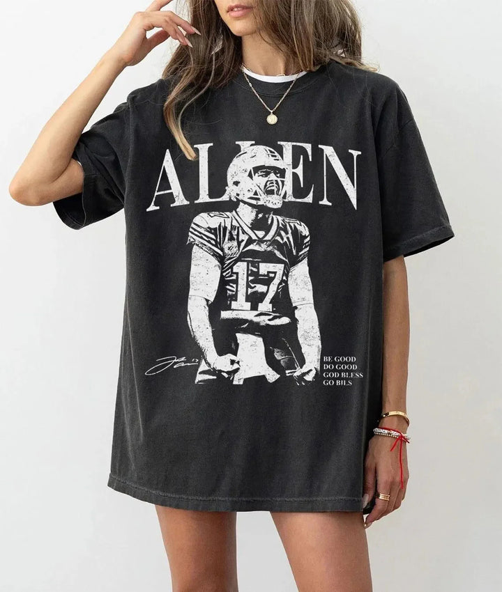 Josh Allen Buffalo Football Unisex Washed Tee