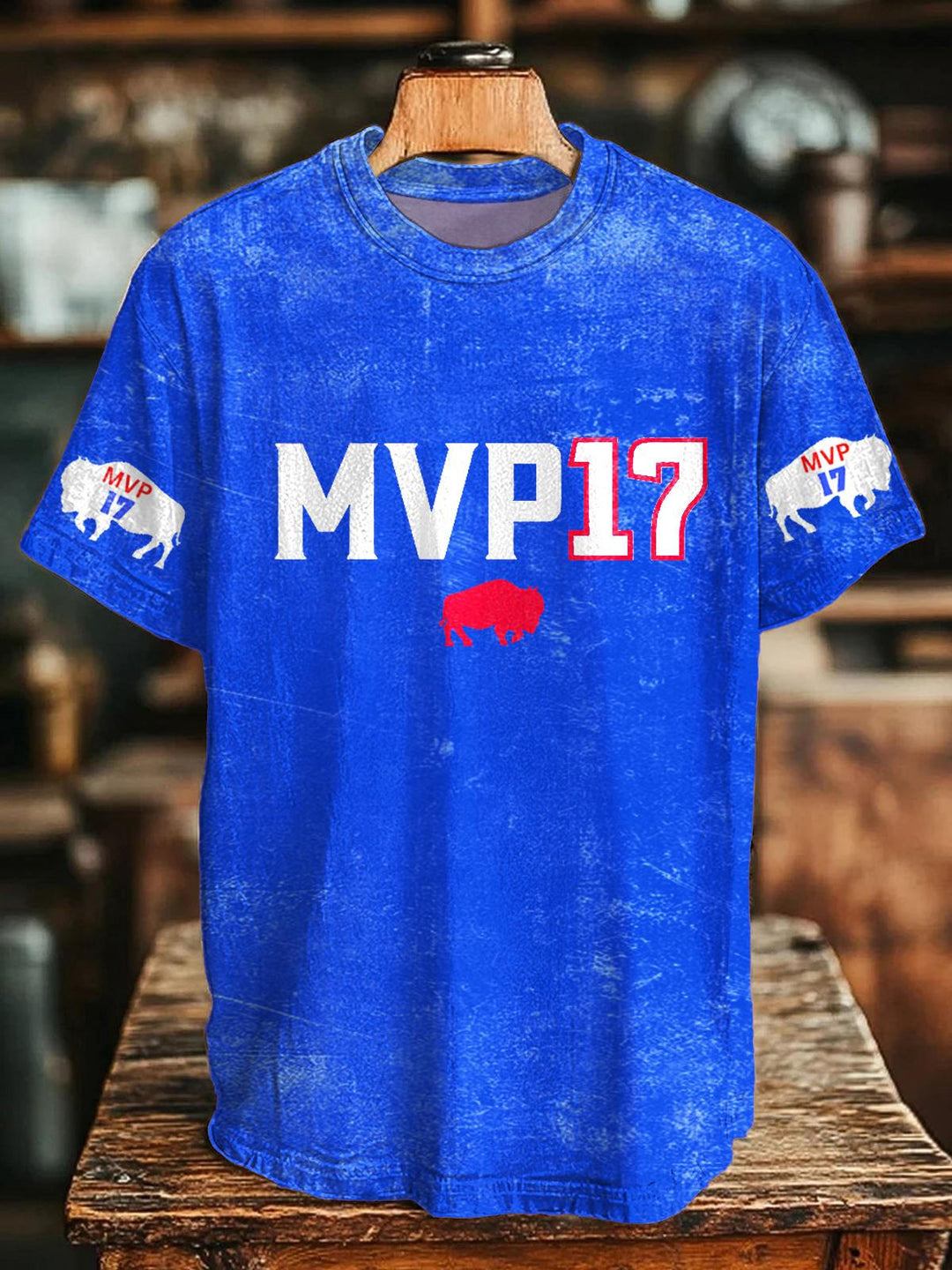Go Bills Josh Allen MVP Crew Neck T-shirt