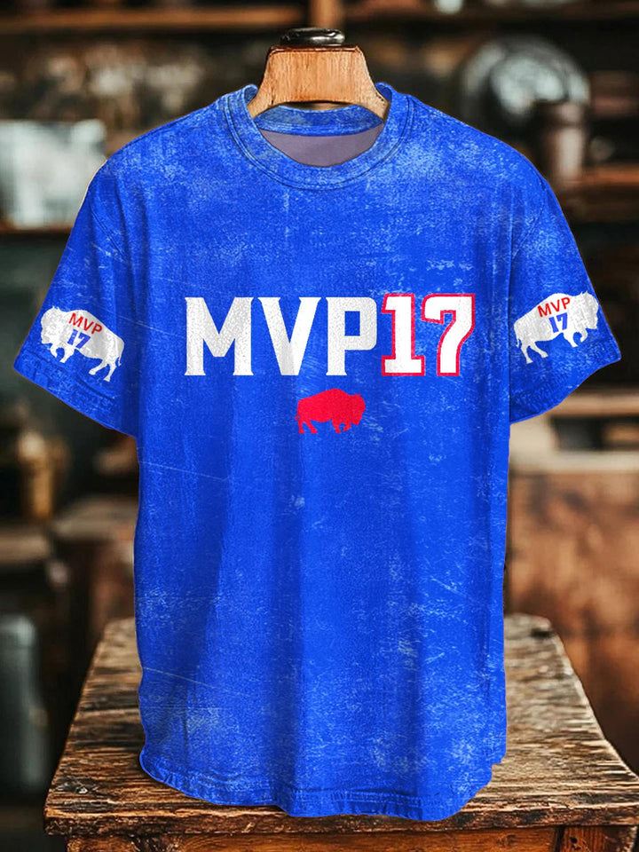 Go Bills Josh Allen MVP Crew Neck T-shirt