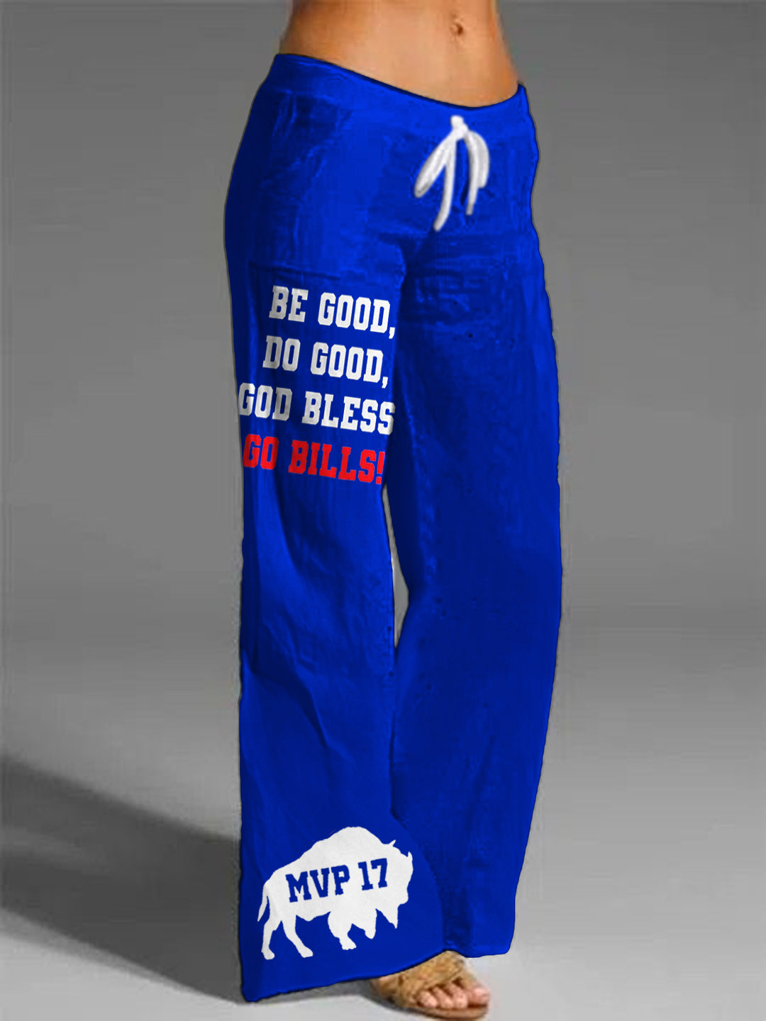 Women's Do Good Go Bills Printed Casual Pants