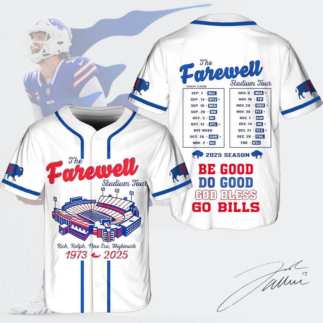 Buffalo Bills Baseball Jersey