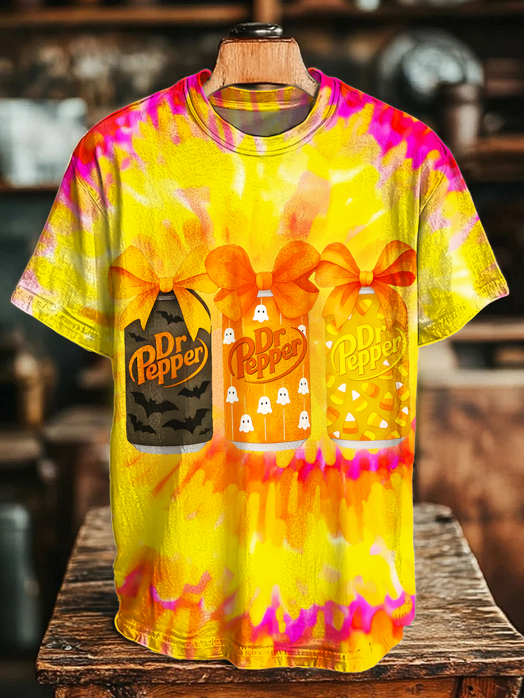 Halloween Dr Pepper Coquette Crew Neck T-shirt