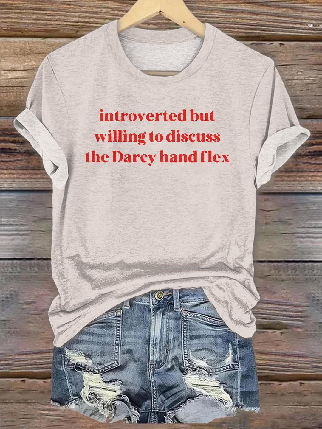 Pride & Prejudice Funny Crew Neck T-shirt