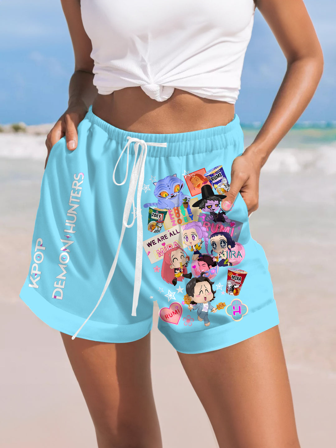 Devil Hunter Printed Casual Shorts