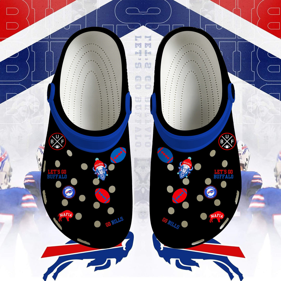 Buffalo Bills Football Adult Crocs Shoes