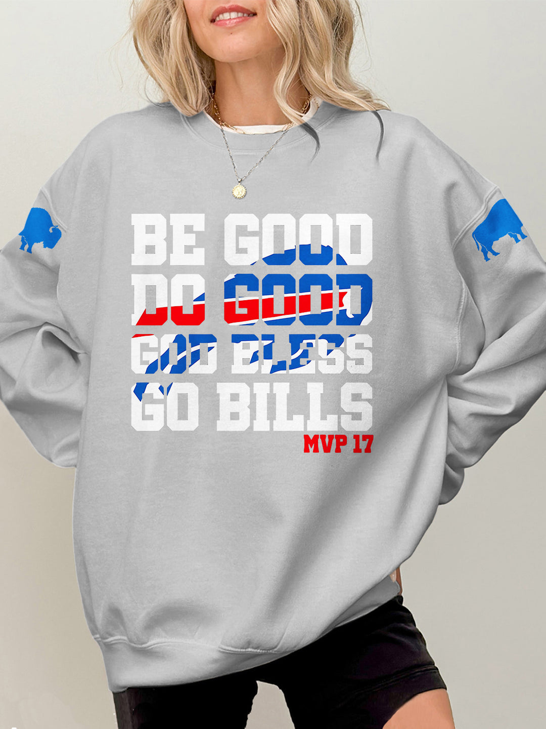 Buffalo Bills Football Printed Long Sleeve Casual Top