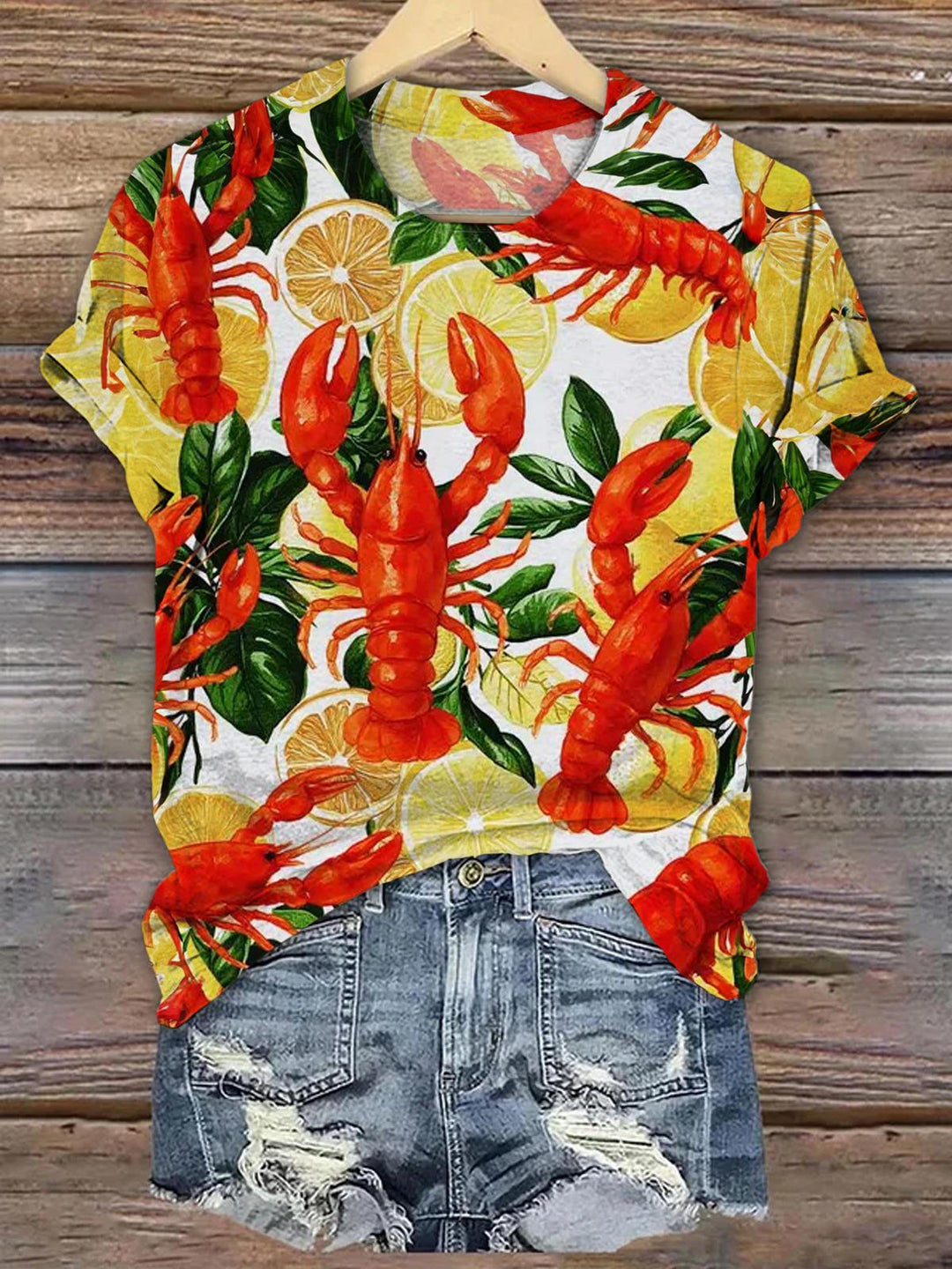 Crawfish Hot Sauce & Lime Crew Neck T-shirt