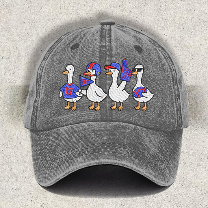 Fun Buffalo Cartoon Printed Baseball Cap