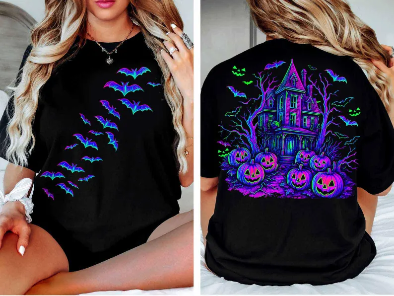 Vintage Halloween Unisex Cotton Crew Neck T-shirt