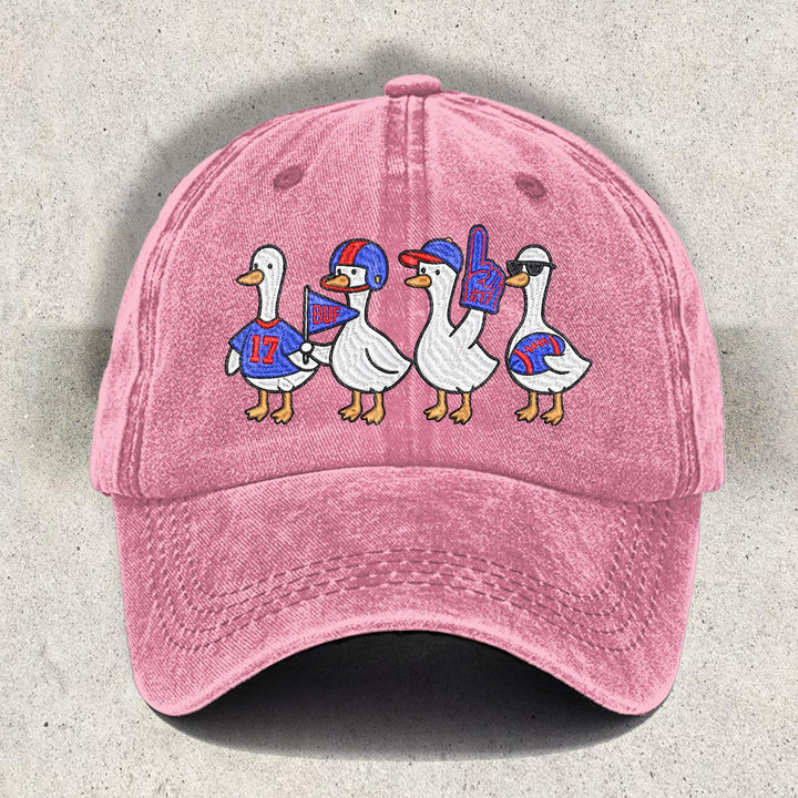 Fun Buffalo Cartoon Printed Baseball Cap