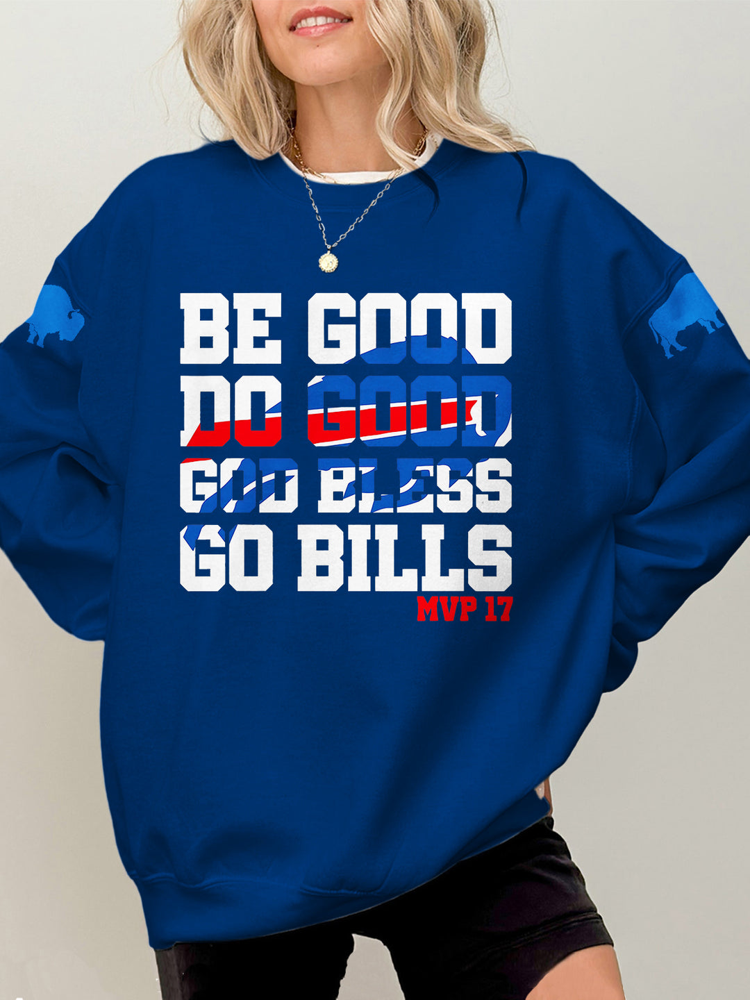 Buffalo Bills Football Printed Long Sleeve Casual Top