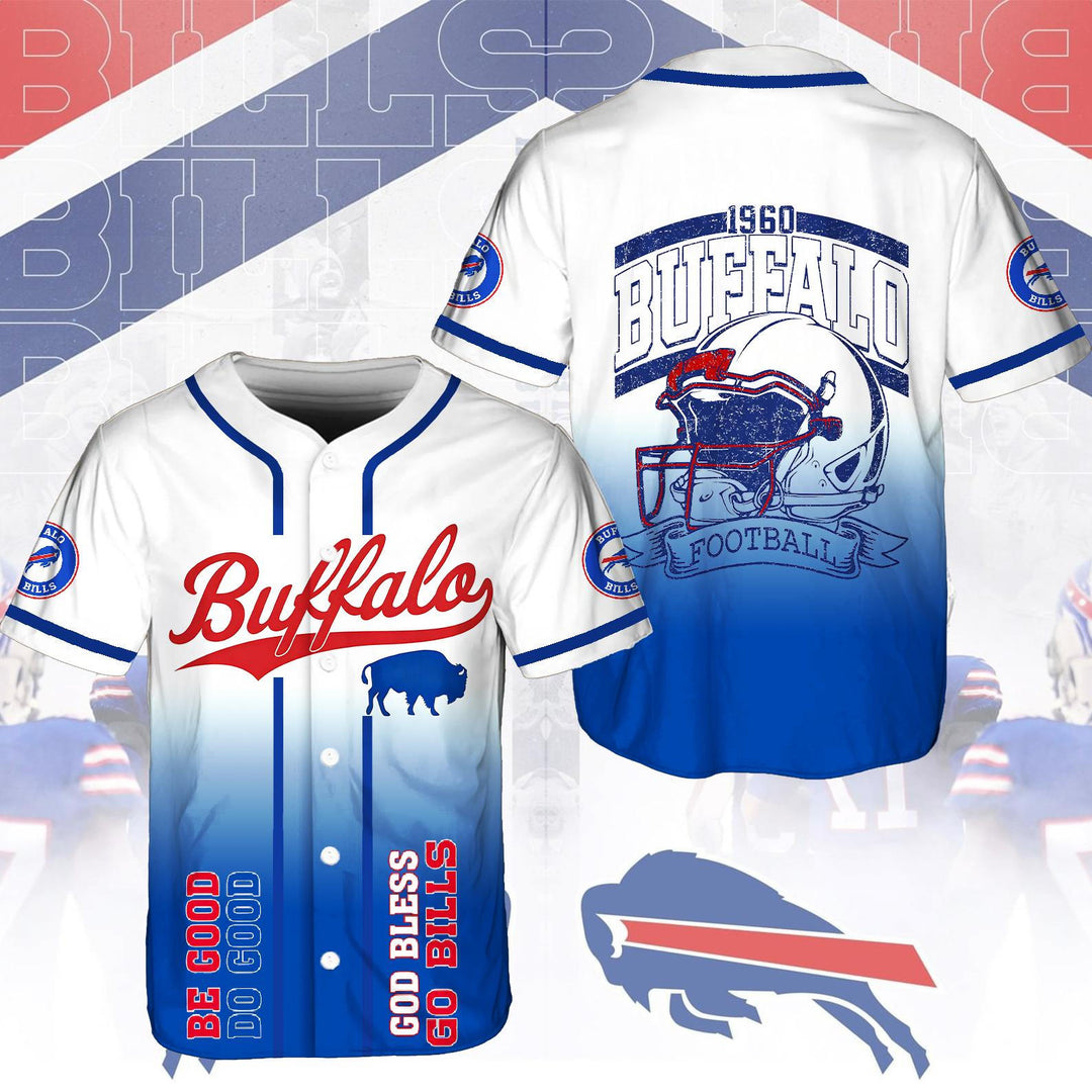 Buffalo Bills Football Baseball Jersey