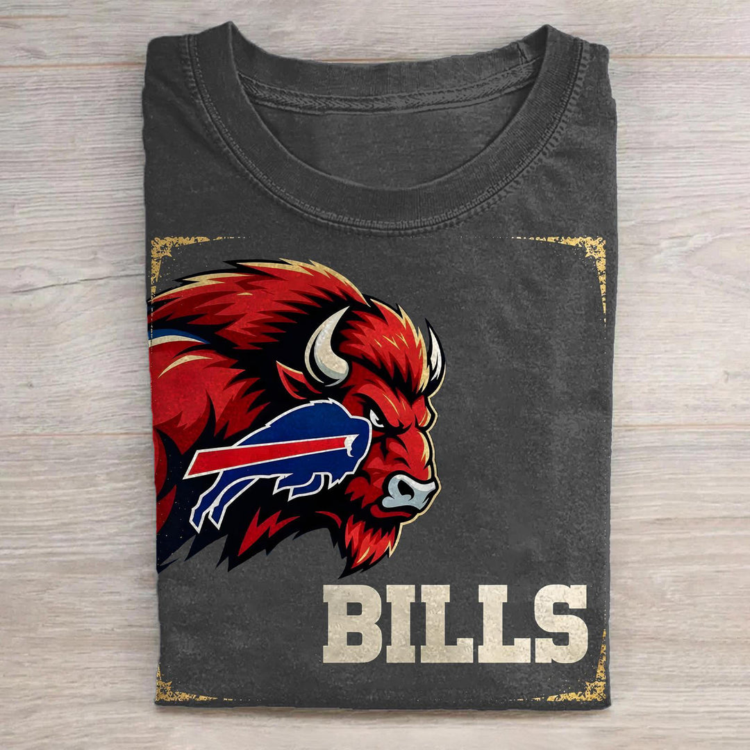 Buffalo Bills Washed Cotton Crew Neck T-Shirt