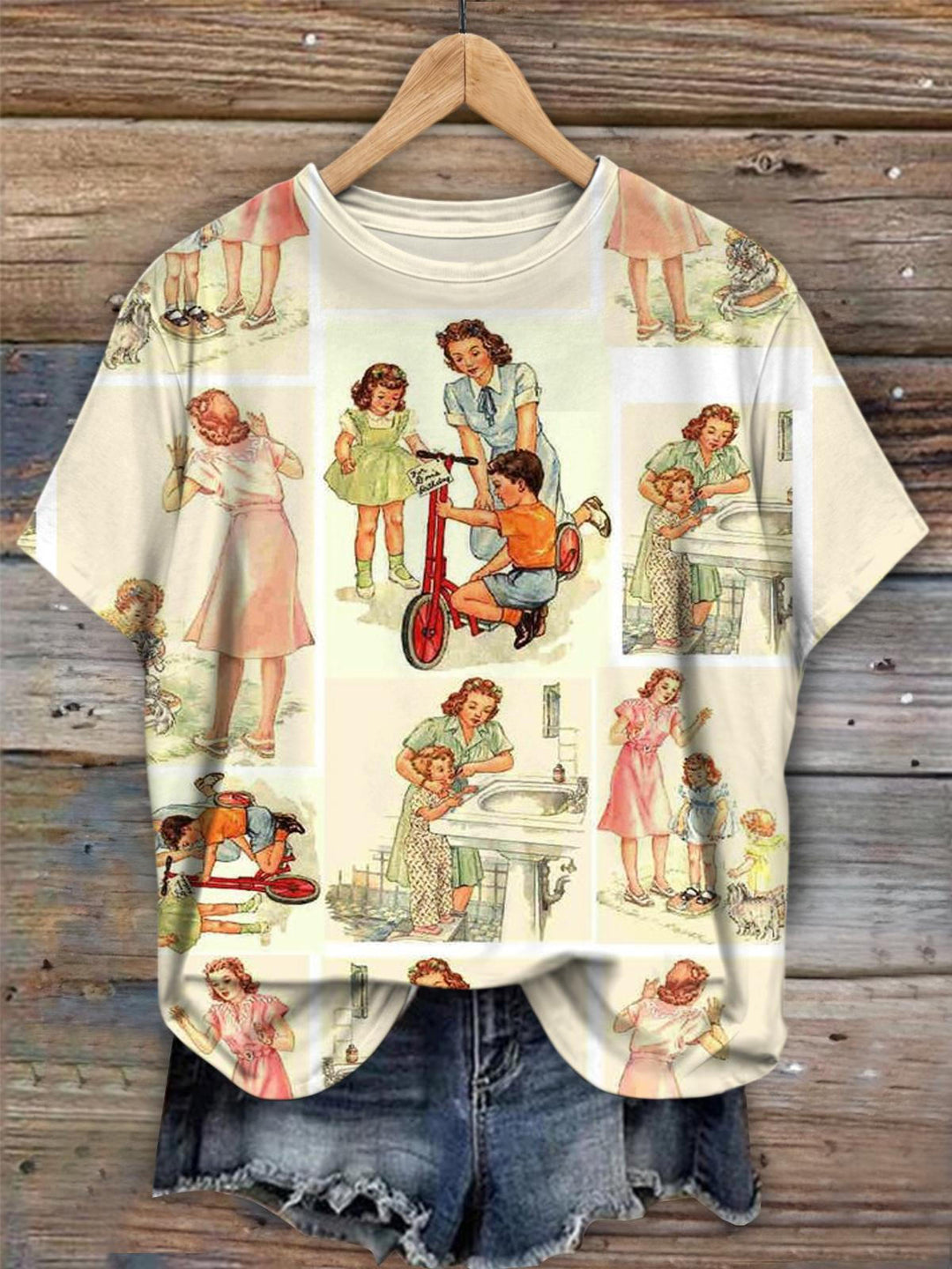 Vintage That's My Mom Crew Neck T-shirt