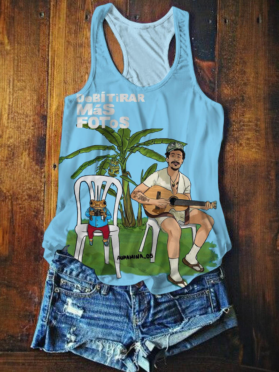 Dtmf Printed Casual Tank Top