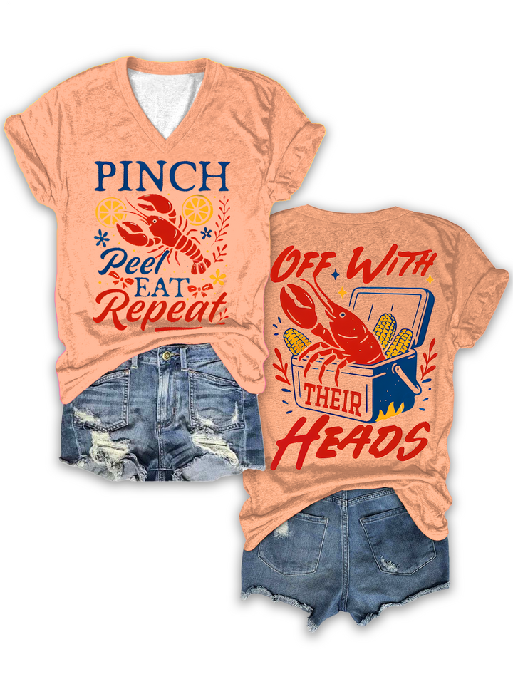 Crawfish Season Party V-neck T-Shirt