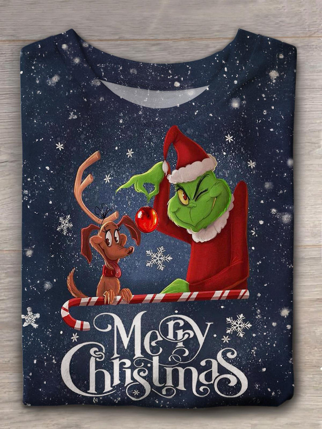 Merry Christmas Crew Neck T-shirt