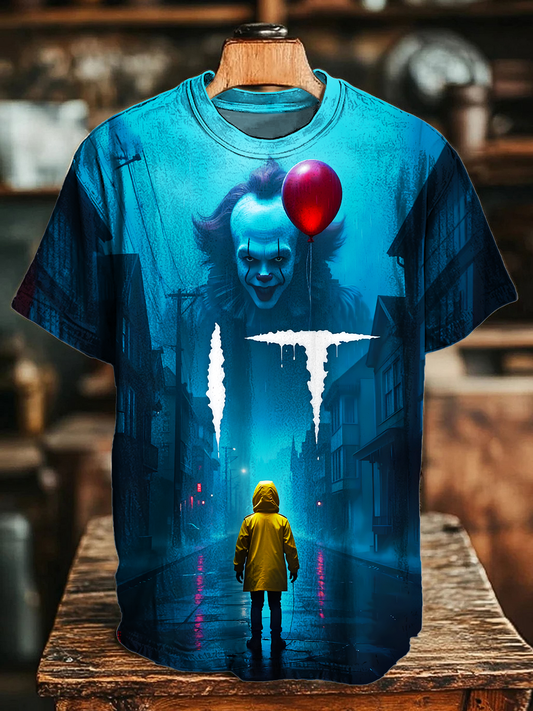 Halloween Horror Movie Characters Crew Neck T-shirt