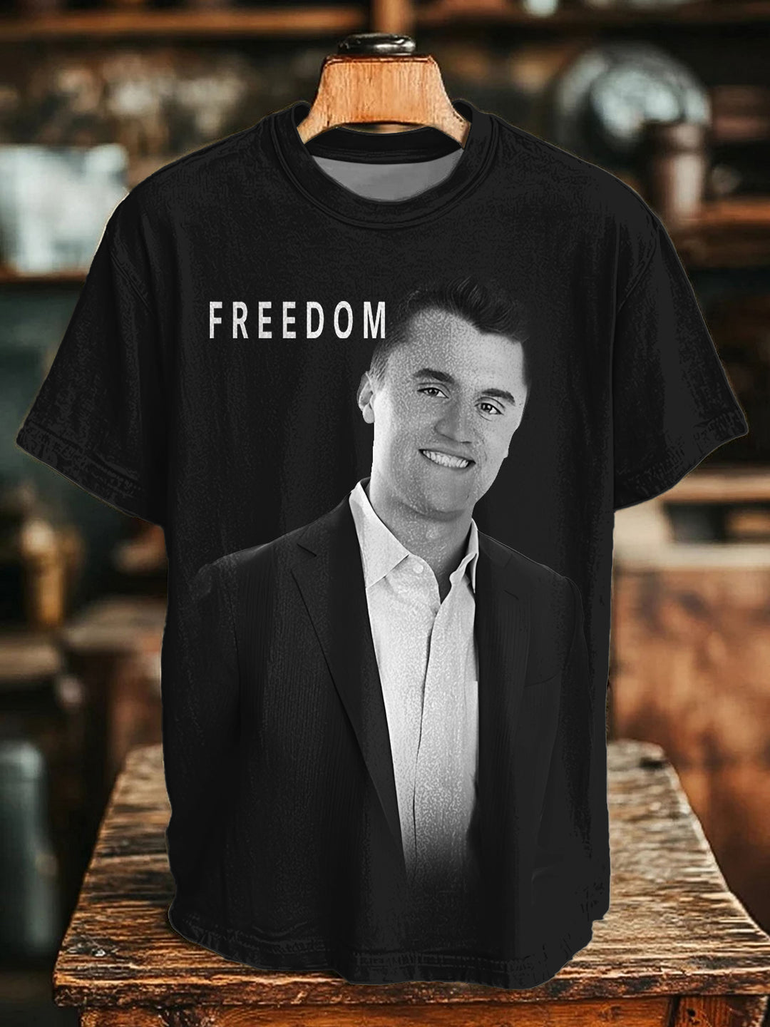 Charlie Kirk Freedom Crew Neck T-shirt
