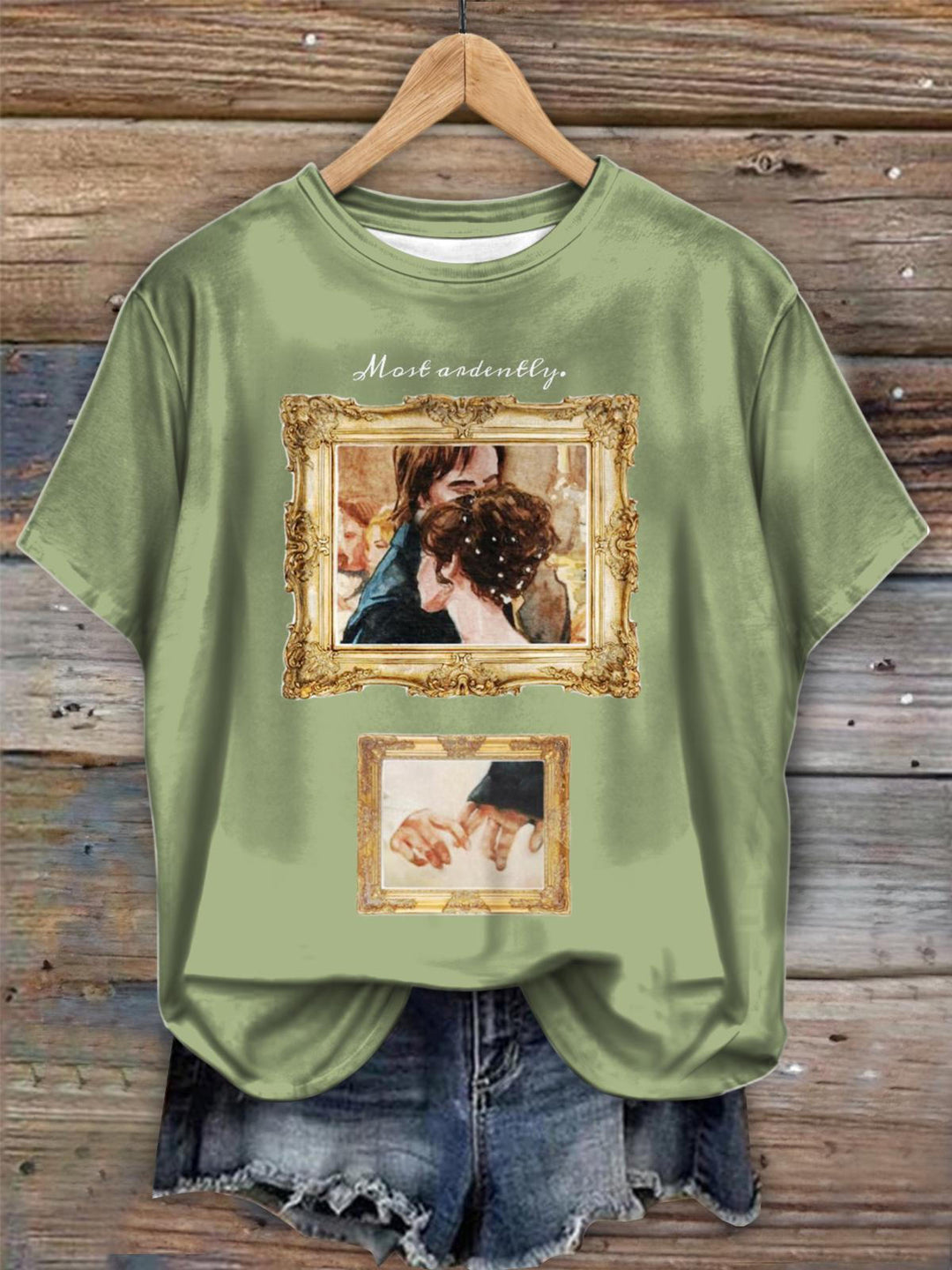 Pride and Prejudice Classic Print Crew Neck T-shirt