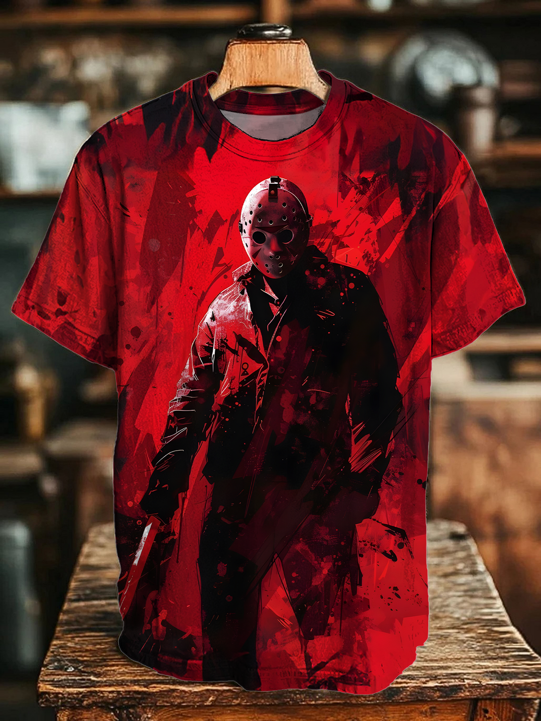 Horror Movie Characters Crew Neck T-shirt