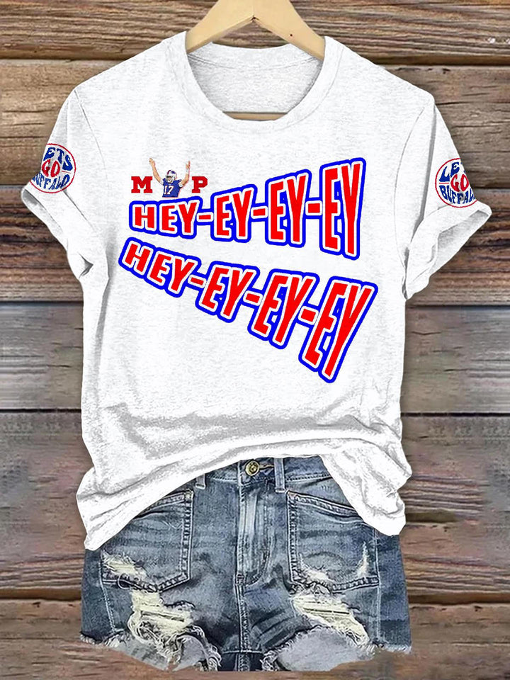 Buffalo Bills Football Unisex Cotton Crew Neck T-shirt