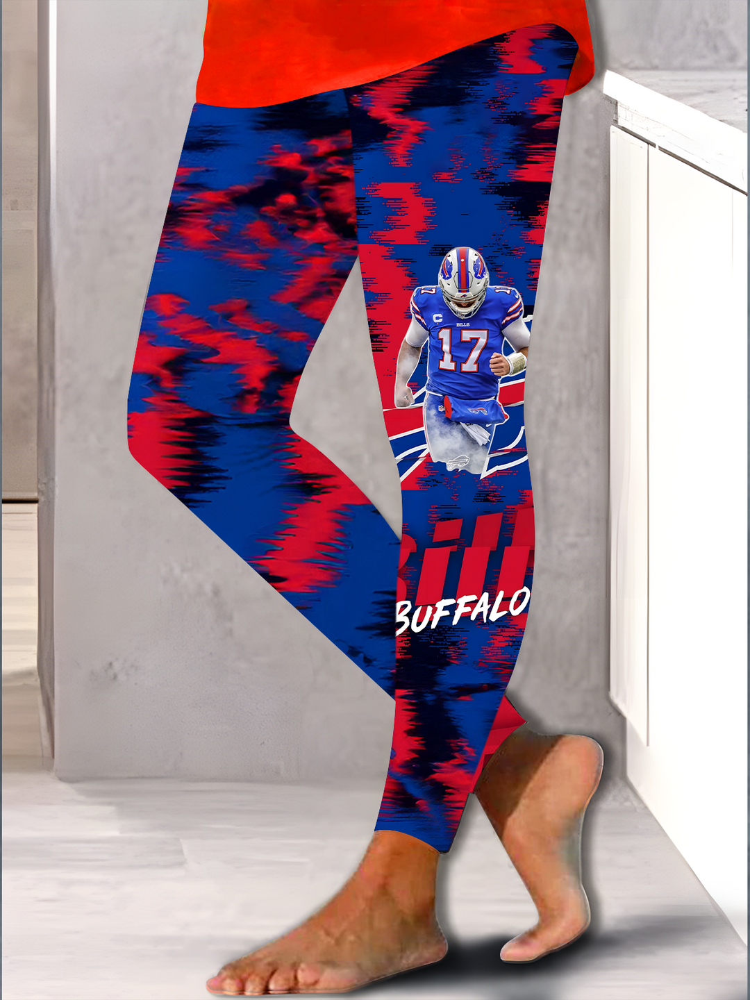 Bills Football Print Leggings