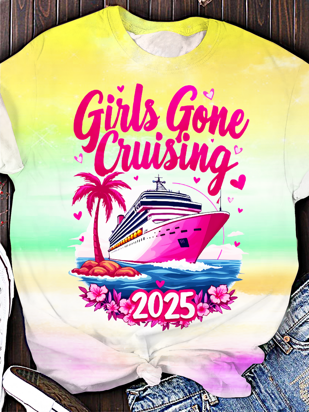 Girls Gone Cruising 2025 Crew Neck T-shirt